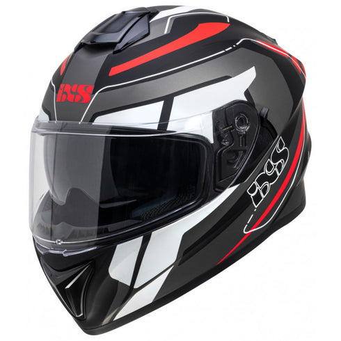 Casca Moto IXS 216 2.2 GREY-BLACK-RED